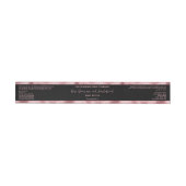 Étiquette de pot de luxe en feuille noire et rose  (Individuel)