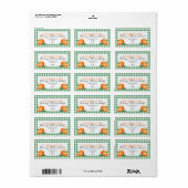 Étiquette de pot de marmelade d'orange personnalis (Feuille entière)