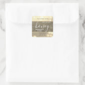 Étiquette de pot de miel brillant de luxe moderne (Sac)