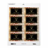 Étiquette de pot de miel brillant moderne (Feuille entière)