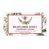 Étiquette de pot de miel de charcuterie (Devant)