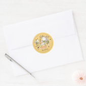 Étiquette de pot de miel de fille fantaisiste (Enveloppe)