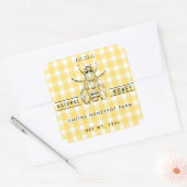 Étiquette de pot de miel de la boutique de la ferm (Enveloppe)