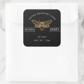 Étiquette de pot de miel de la boutique de la ferm (Sac)