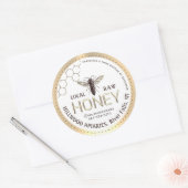 Étiquette de pot de miel de reine abeille locale c (Enveloppe)