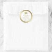 Étiquette de pot de miel en or moderne (Sac)