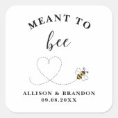 Étiquette de pot de miel 'Meant to Bee', cadeau de (Devant)