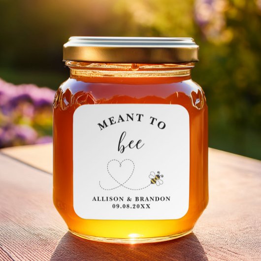 Étiquette de pot de miel 'Meant to Bee', cadeau de