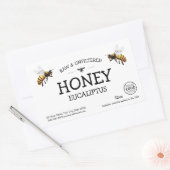 Étiquette de pot de miel personnalisée noir et bla (Enveloppe)