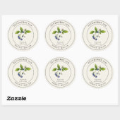 Étiquette de pot de mise en conserve de confiture  (Feuille)