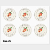 Étiquette de pot de mise en conserve de gelée de p (Feuille)