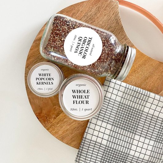 Étiquette de pot de nourriture maison personnalisé