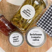 Étiquette de pot de nourriture maison personnalisé