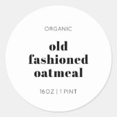 Étiquette de pot de nourriture maison personnalisé (Devant)