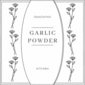 Étiquette de pot de rangement d'assaisonnement de  (Devant)