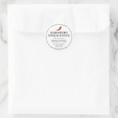 Étiquette de pot de sauce chili habanero maison bl (Sac)