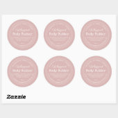 Étiquette de pot en rose pour beurre corporel arti (Feuille)