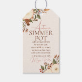 Étiquette de pot-pourri d'automne pour cadeau de P (Devant)