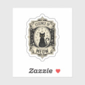 Étiquette de potion de chat - Essence de Meow Vint (Feuille)