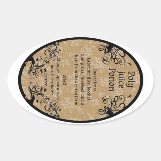 Étiquette de potion de polyjus (Devant)