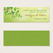 Étiquette de préférence de mariage de la branche f (Devant & derrière)