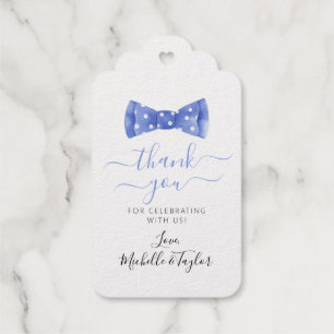 Étiquette de préférence du Baby shower de Cravate