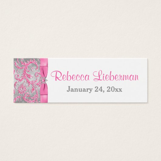 Étiquette de préférence du Bat mitzvah Winter Wond (Devant)