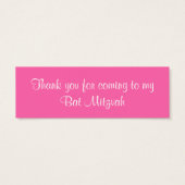 Étiquette de préférence du Bat mitzvah Winter Wond (Dos)