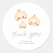 Étiquette de préférence du Merci de Baby shower (Devant)