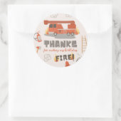 Étiquette de préférence pour camion-feu | Sticker  (Sac)