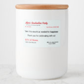 Étiquette de prescription de la partie diplômée (Devant)