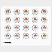 Étiquette de préservation du chutney de tomate (Feuille)