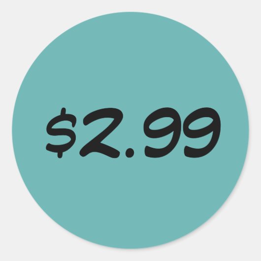 Étiquette de prix (Devant)