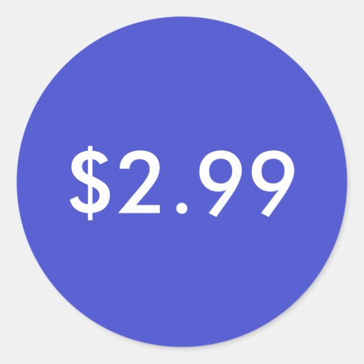Étiquette de prix (Devant)