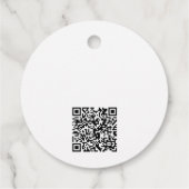 Étiquette de prix à code QR fait main avec amour (Dos)