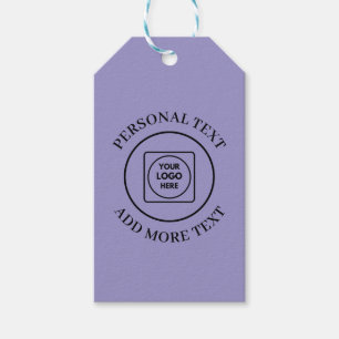 Étiquette de prix avec texte personnalisé et logo