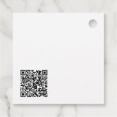 Étiquette de prix botanique QR Code fait main avec (Dos)