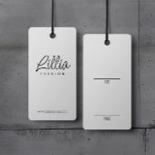 Étiquette de prix d'affichage blanc simple