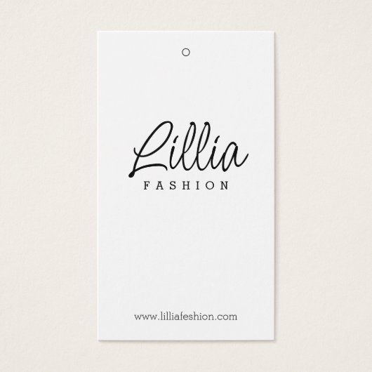 Étiquette de prix d'affichage blanc simple (Devant)