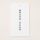 Étiquette de prix d'affichage blanc simple (Devant)