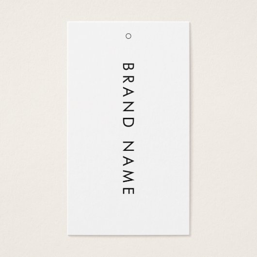 Étiquette de prix d'affichage blanc simple (Devant)