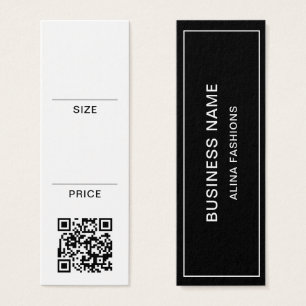 Étiquette de prix d'affichage de code QR de logo d