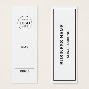 Étiquette de prix d'affichage de logo d'entreprise