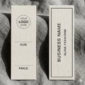 Étiquette de prix d'affichage de logo d'entreprise
