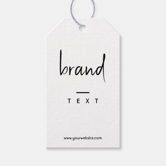 Étiquette de prix d'affichage de pendage noir simp (Devant)