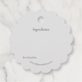 Étiquette de prix de la Cuisine de cuisine de boca (Dos)