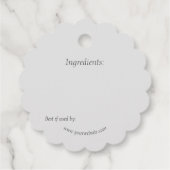 Étiquette de prix de la Cuisine de cuisine de boca (Dos)