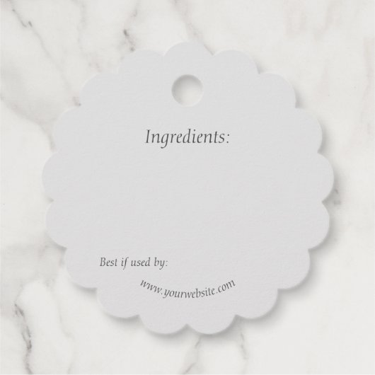 Étiquette de prix de la Cuisine de cuisine de boca (Dos)