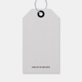 Étiquette de prix de la suspension du logo (Dos)