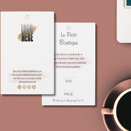 Étiquette de prix de logo de boutique professionne